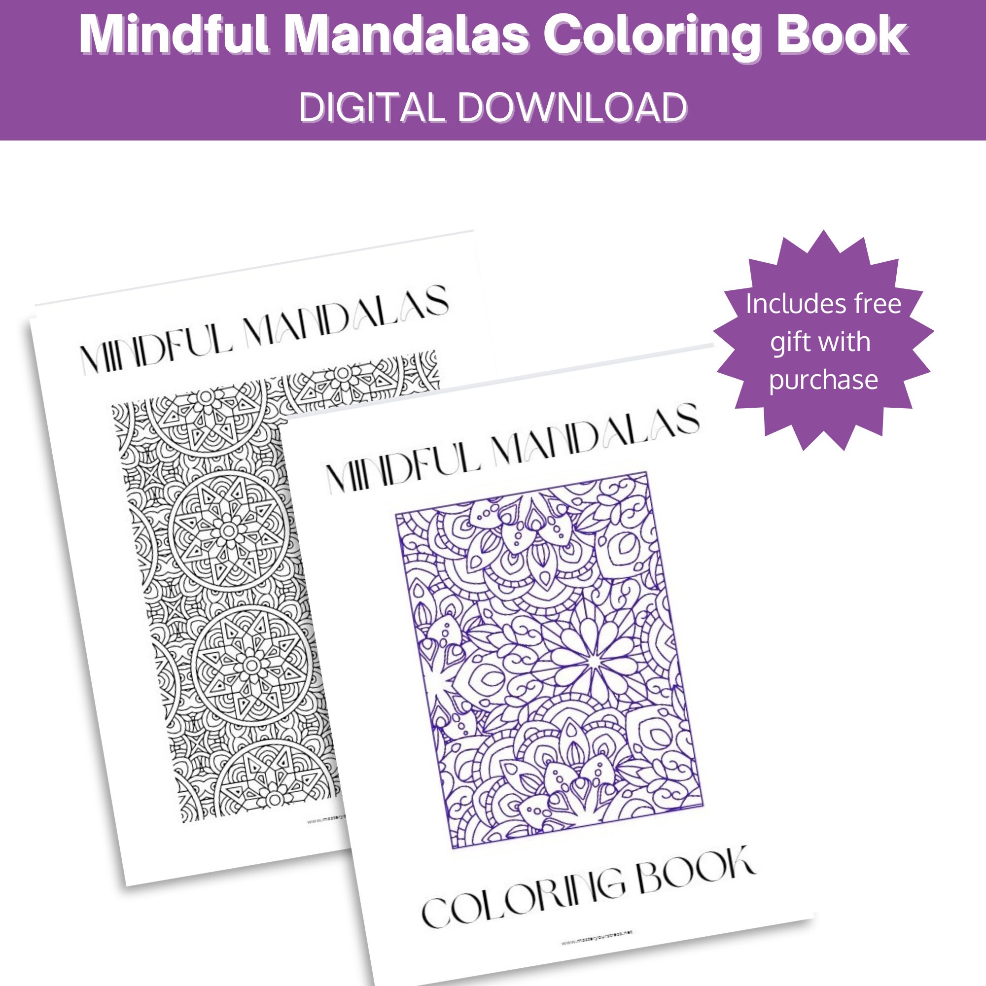 Mandala Coloring Book | Stress and Anxiety Relief for Adults | Mindful ...