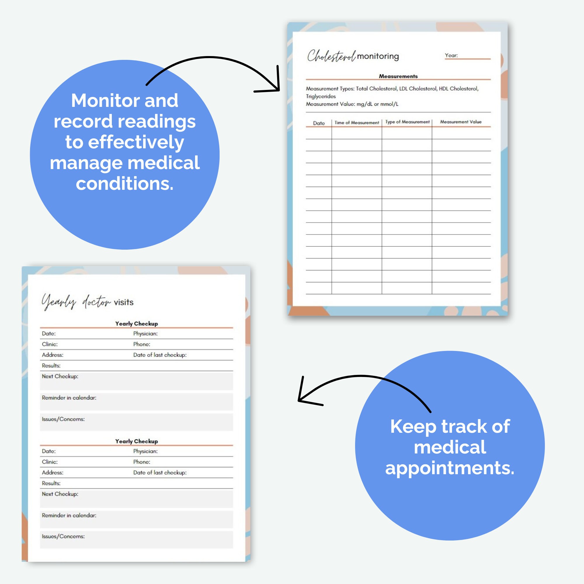 Family Medical Binder | Printable Health Record Organizer ...