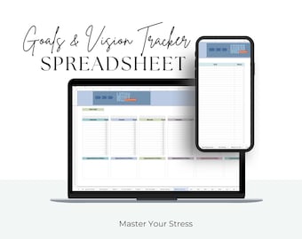 Goal Planning Spreadsheet | Life Goals & Weekly Planning System | Stay Focused Without Overwhelm (Google Sheets)