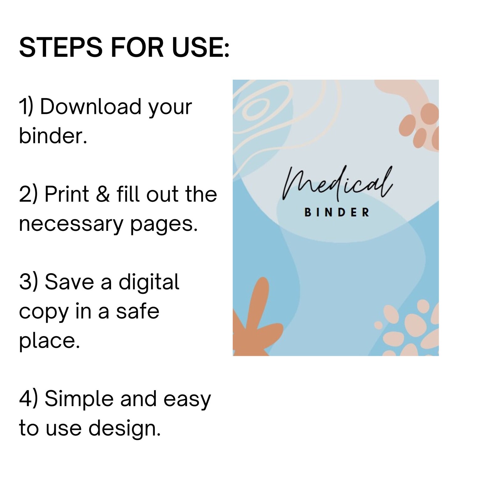 Family Medical Binder | Printable Health Record Organizer ...