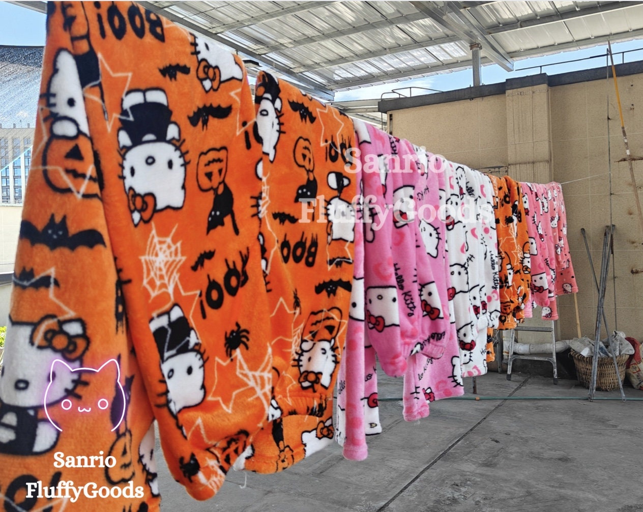 Hello Kitty Pyjama Pants Couple Y2K Fluffy Soft Pants Hello Etsy