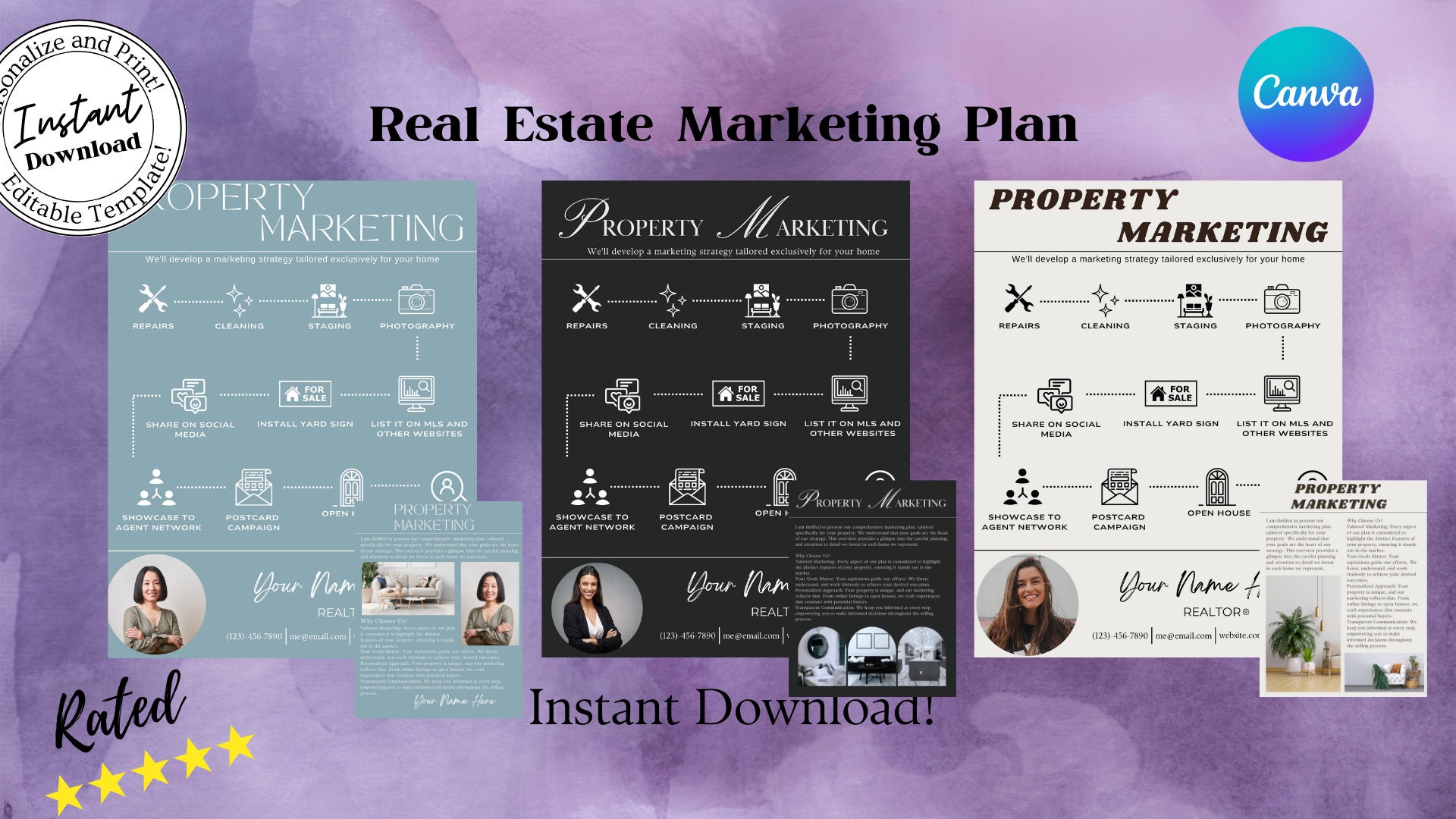 Real Estate Marketing, Marketing Plan Flyer, Pre Listing Packet ...
