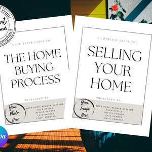 Real Estate Buyer and Seller Guide, Marketing Template BUNDLE, PRINTABLE Real Estate Buyer & Seller Packet, CUSTOMIZABLE Agent Guide, Canva
