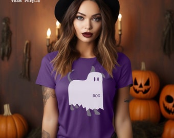 Koszulka Boo Ghost Dog Halloween, koszulka Ghost Dog, koszulka dla miłośników psów, słodka koszulka na Halloween, koszulka dla psa na Halloween, upiorny sezon
