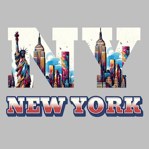 New York PNG, 3D New York PNG, New York Shirt Design, New York City, Digital Download, New York Vector, New York Print, Nyc, Printable