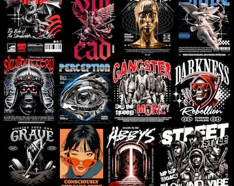 Ultimate Streetwear Designs! - 100 PNG T-shirt Design Bundle - Etsy
