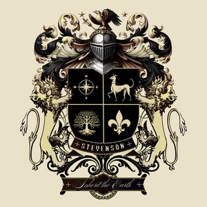Create Your Unique Family Crest and Coat of Arms | Personalized Family Crest Logo Design for Your Heritage