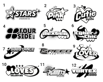 Custom Digital Y2K Logo , FAST DELIVERY
