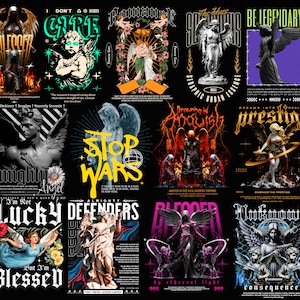 Angel Streetwear T-shirtdesignpaket (digital nedladdning) bild 2