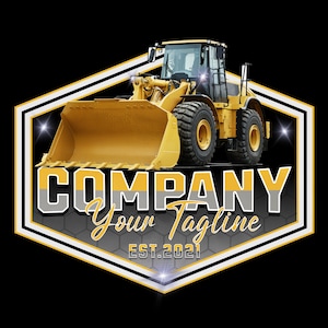 Bulldozer-Logo - Logo für schwere Ausrüstung - Bulldozer PNG