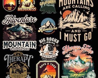 Nature's Splendor, Majestic National Parks Sublimation Collection , PNG Instant Digital Download
