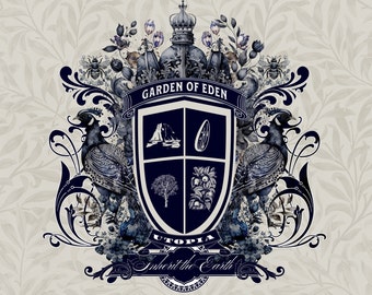 family crest coat of arms | custom logo design | family crest