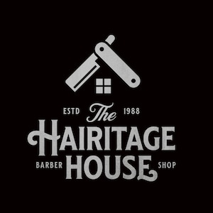 custom branding for logo vintage barber shop, logo custom