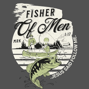 Christian PNG, Fisher of Men PNG, Fishing PNG, Christian png Sublimation, Bible Verse png,