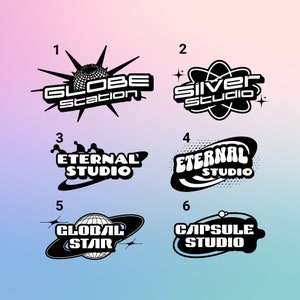 Custom Digital Y2K Logo