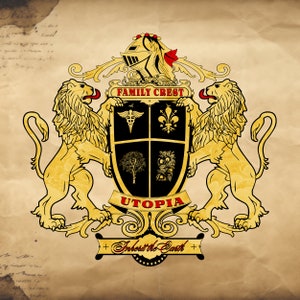 family crest coat of arms | custom logo design | family crest | A Lineage of Bravery