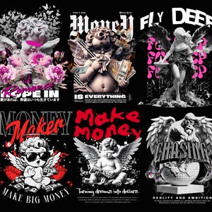 Angel Streetwear T-shirtdesignpaket (digital nedladdning) bild 7