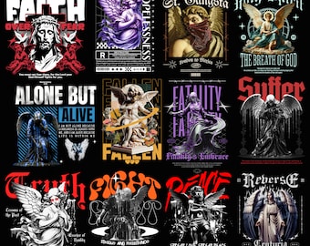 150  Exceptional angel Streetwear Designs , T-Shirt Designs Bundle , Streetwear Designs , Aesthetic Design