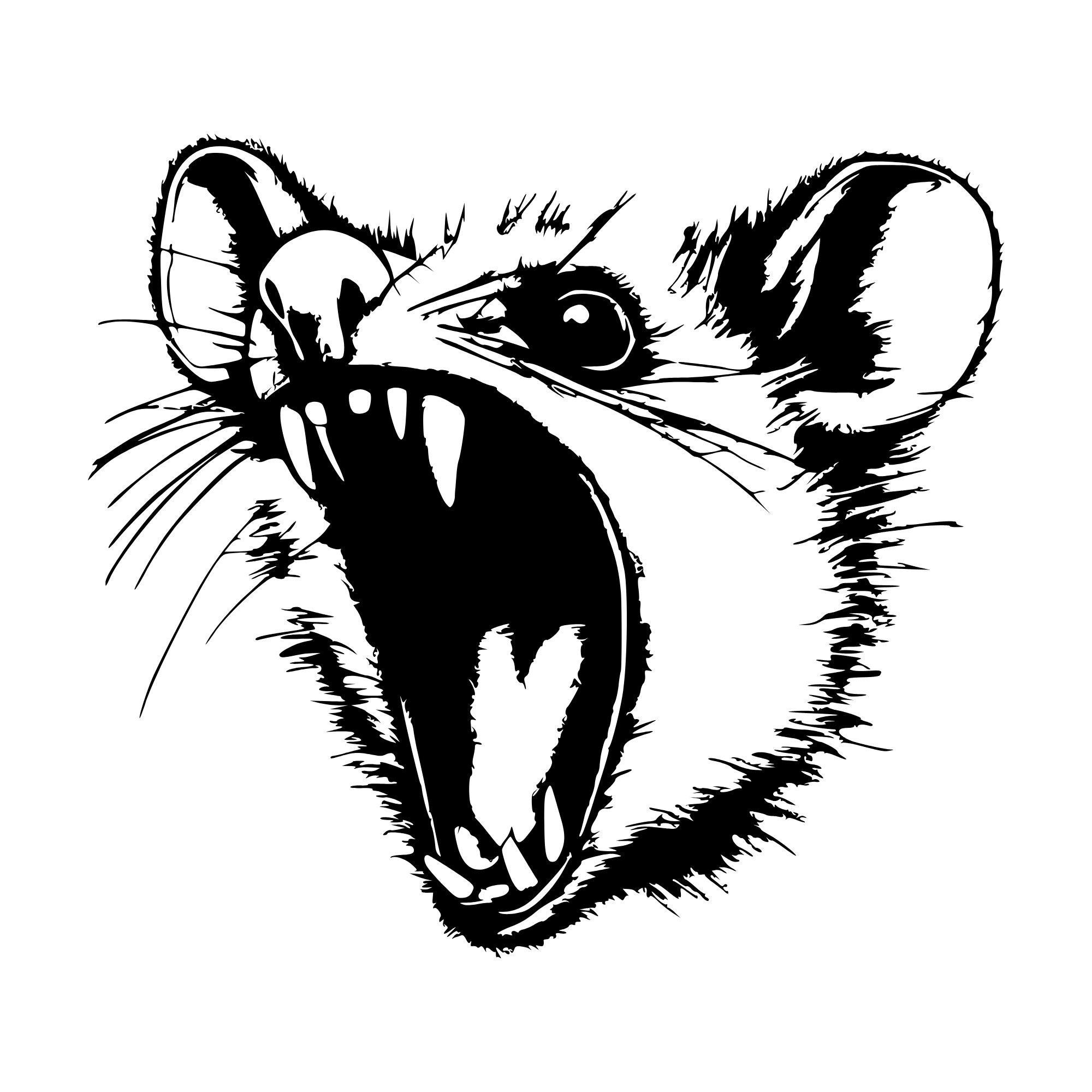 Cute Opossum Svg Png, Opossum Svg, Opossum Head Svg, Opossum Clipart