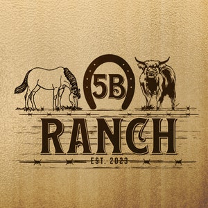 Ranch Logo , Custom Logo Design Suite, Western Logo Design, Ranch Logo Design