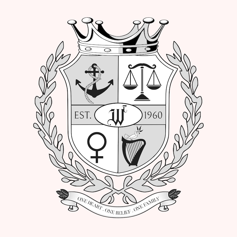 Personalized Family Crests,custom Logo Design Family Crest ,victor Etsy