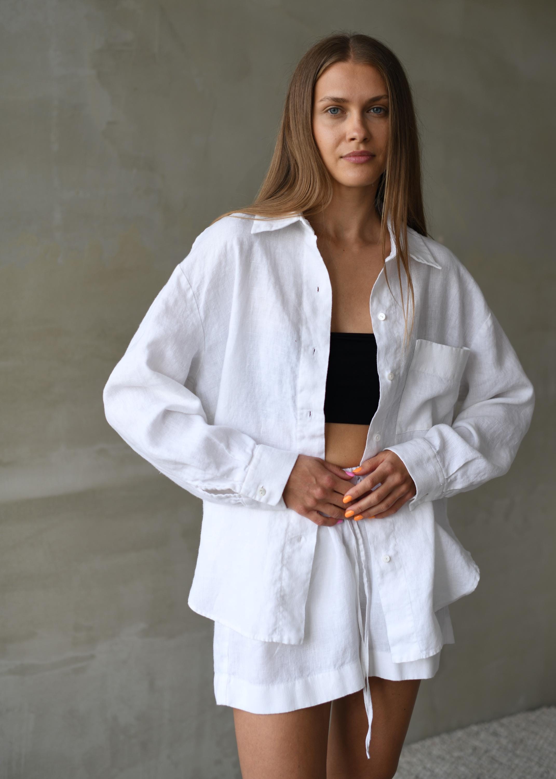 【2plan】23SS★ [MADE] 1+1 Summer Everyday Linen Over Tshirt Z Supply The Perfect Linen Top