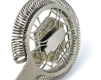 Amber Hawthorne Cocktail Strainer | Handmade Stainless Steel Unique Barware Accessories