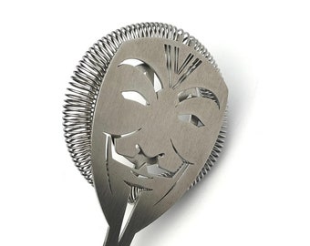 Anonymous 3D Hawthorne Cocktail Strainer |  Handmade Stainless Steel  Exclusive Accessory for Bartending