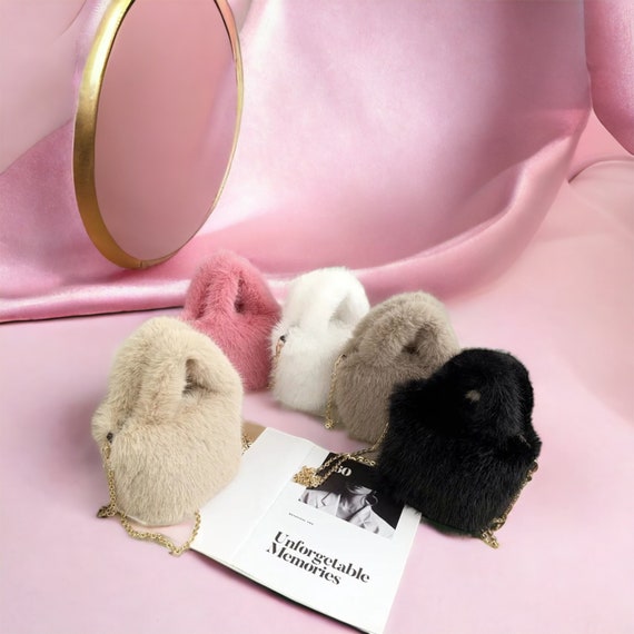 Trendy Fur Bag Fur Bag Everyday Bag Small Tote Bag Women Shoulder Bag Y2k Bag Y2k Accessories Fluffy Minibag Gift for Girlfriend Etsy