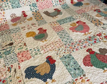 Kipsalade Quilt op maat gemaakt