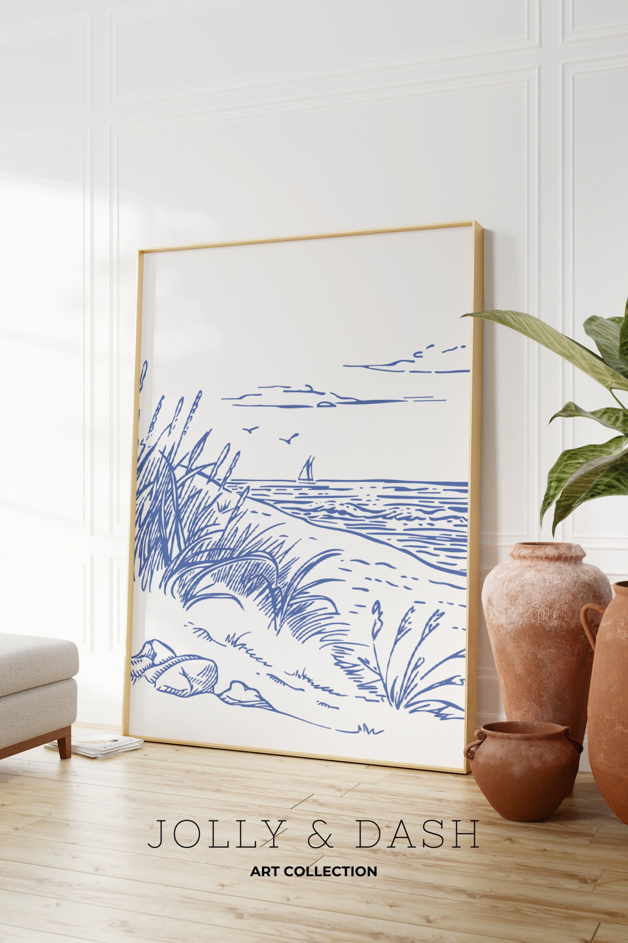Sailing Sketch, Coastal Prints, Coastal Granddaughter, Coastal Cowgirl Wall Art, East Coast Print, Blue Prints, Preppy Wall Art, Beach Print