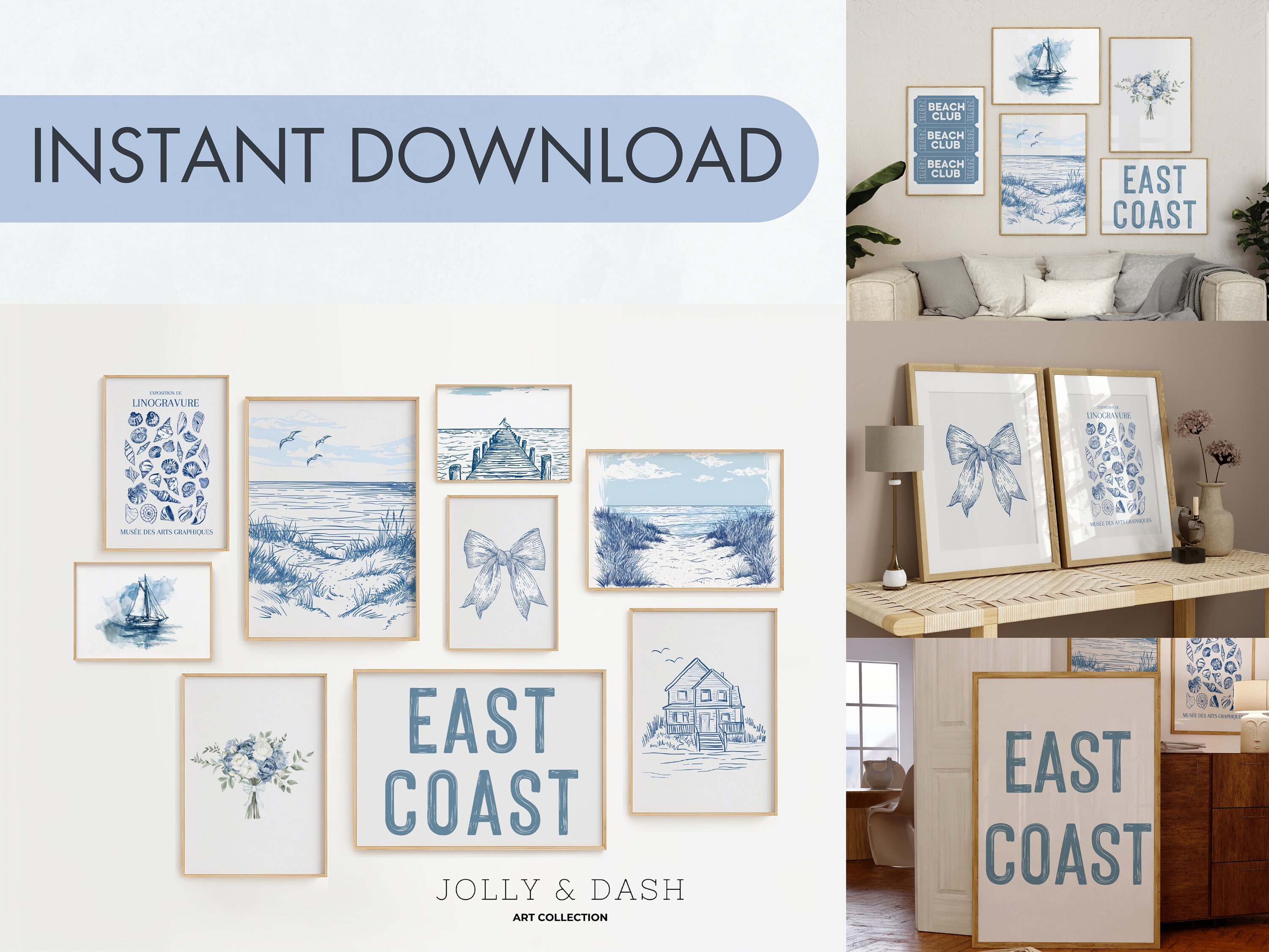 Coastal Prints | Set of 15, Coastal Granddaughter, Coastal Cowgirl ...