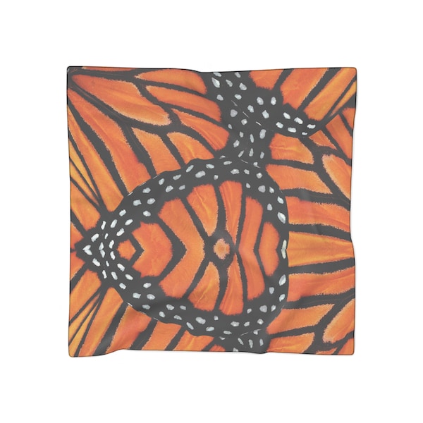 Monarch Butterfly Wings Notify Poly Scarf