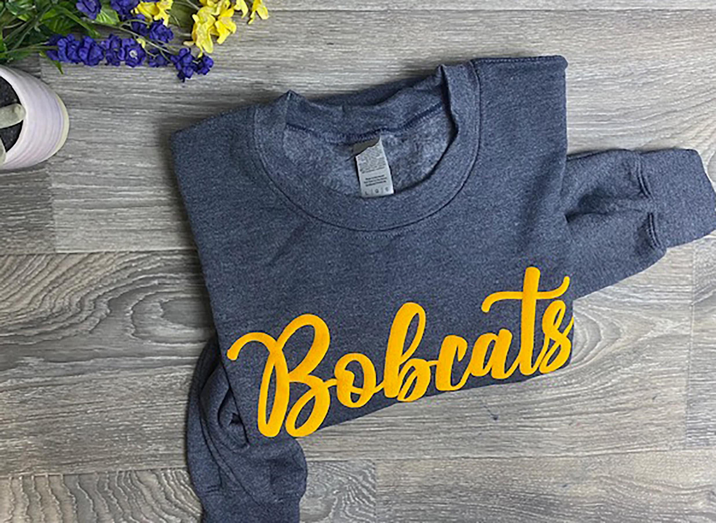 CUSTOM Team Sweatshirt, embossed puff, Custom Team Name Sweatshirt, Mascot, School Spirit, Varsity Team, number on sleeve, team tee shirt