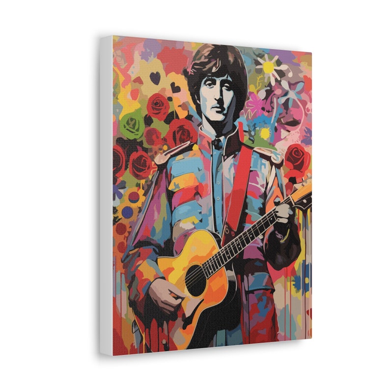 John Lennon - Imagine -The Beatles - Canvas Rolled Wall Art Print