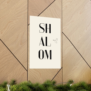 Shalom wall art Matte Vertical Posters