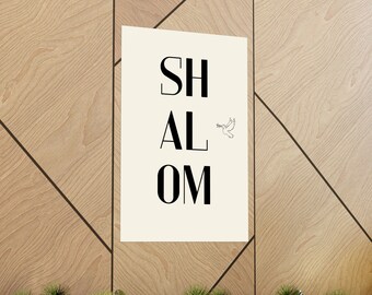 Shalom wall art Pósters verticales mate