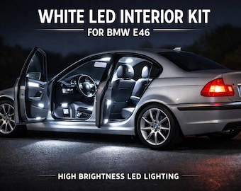 BMW E46 Innenraum-LED-Umrüstsatz Weiß inklusive Werkzeug – Plug & Play – Versandkostenfrei