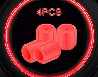 Jpsdows LED-ventieldopjes – Verlichting Voor Auto-, Motor- En Fietsbanden, Trillingssensor, Waterdicht, Set Van 2 (blauw/rood/groen/kleur)
