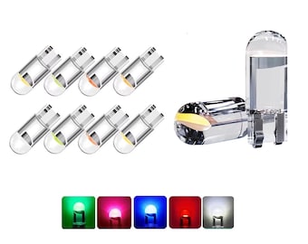 T10 W5W LED-Lampen – Weißes Licht oder farbig – Kostenloser Versand