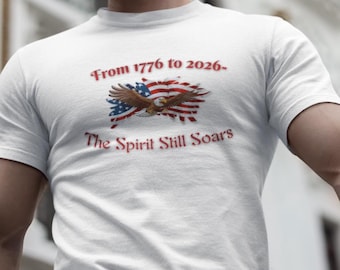 America 250 Anniversary Eagle T-Shirt | Vintage Flag Design