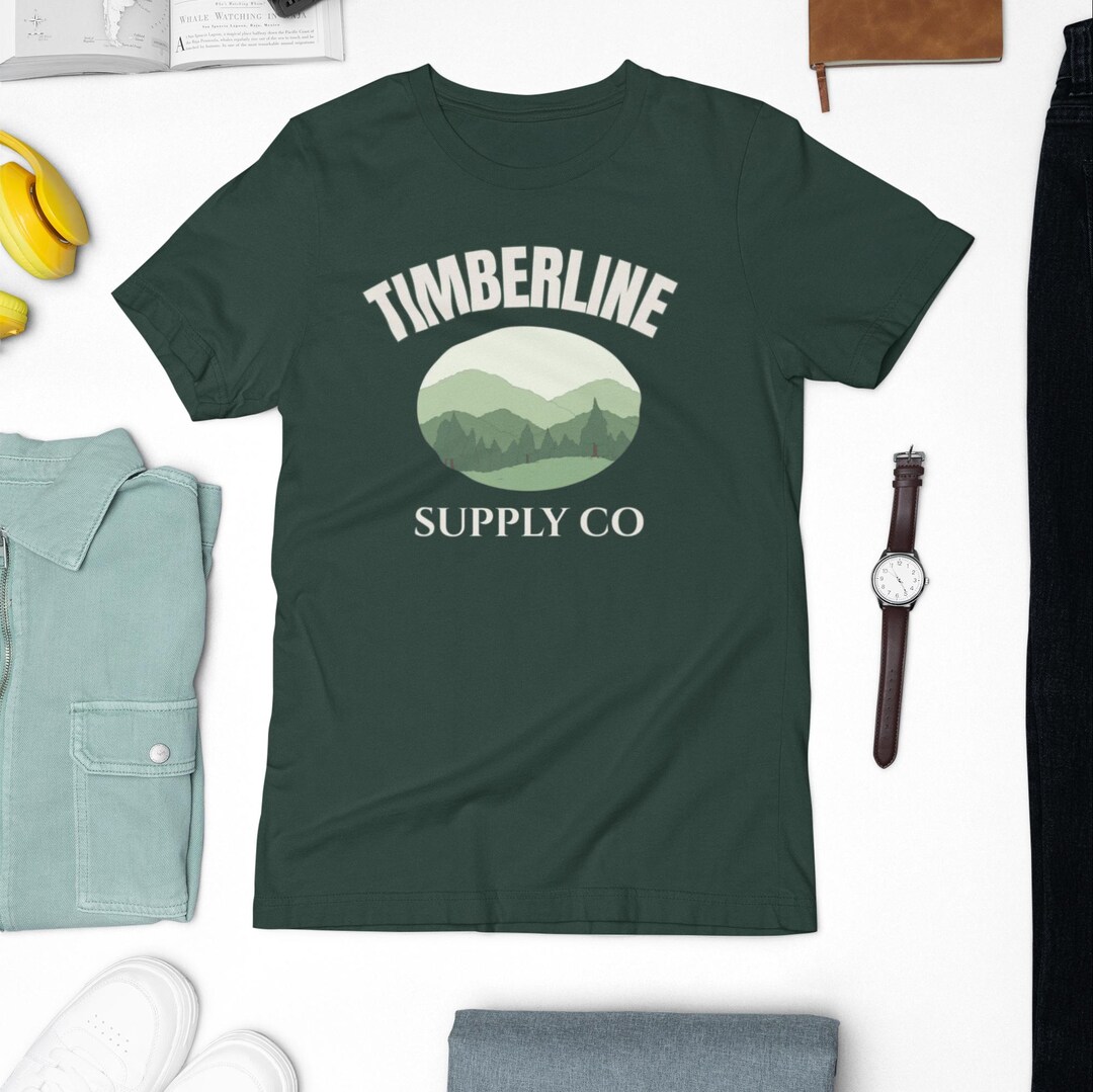 Timberline Graphics Timberline Supply Co Vintage Mountain Outdoor T-shirt, Adventure ...