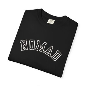 NOMAD Graphic Tee | Minimalist Wanderlust Adventure Shirt image 3