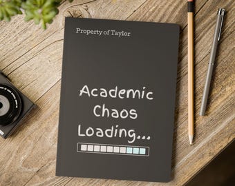 Akademisches Chaos Notebook | Lustige Studenten Softcover Notizbuch, College Bedarf
