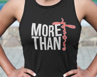 Camiseta sin mangas "Más que suficiente", camiseta con afirmación motivacional, ropa para la autoestima.