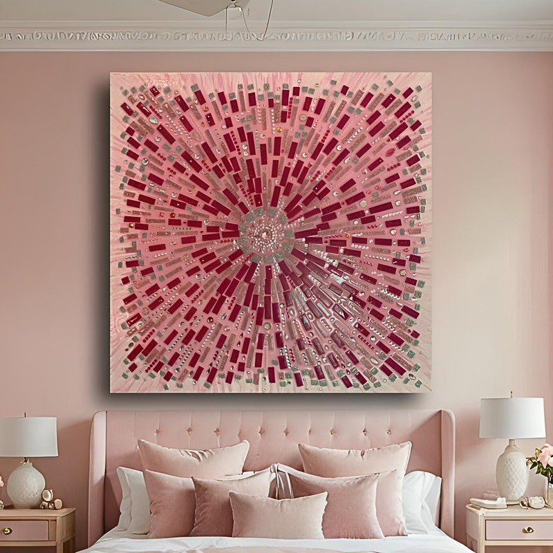 Pink Painting - Etsy