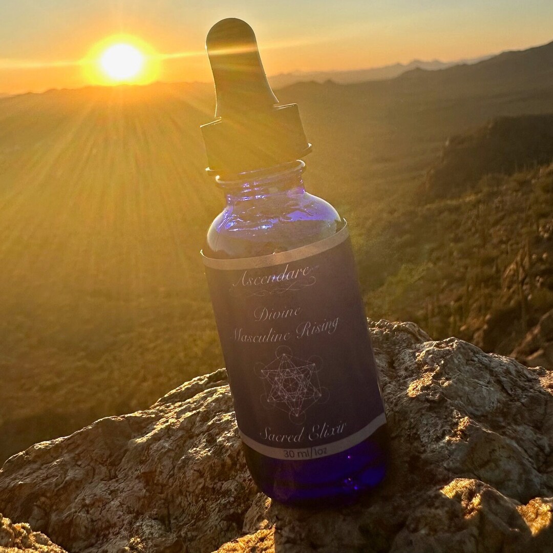 Divine Masculine Rising Light Encoded Healing Elixir - Etsy
