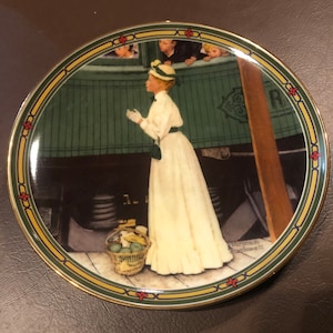 Knowles Norman Rockwell Collectors Plate A Mothers Welcome Fourth in Series Painted 1951 Bradford Exchange 1986