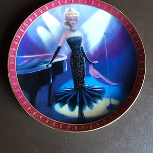 High Fashion Barbie Collectable Plate Series by Danbury mint 1960 Barbie Solo in the spotlight Artist Susie Morton