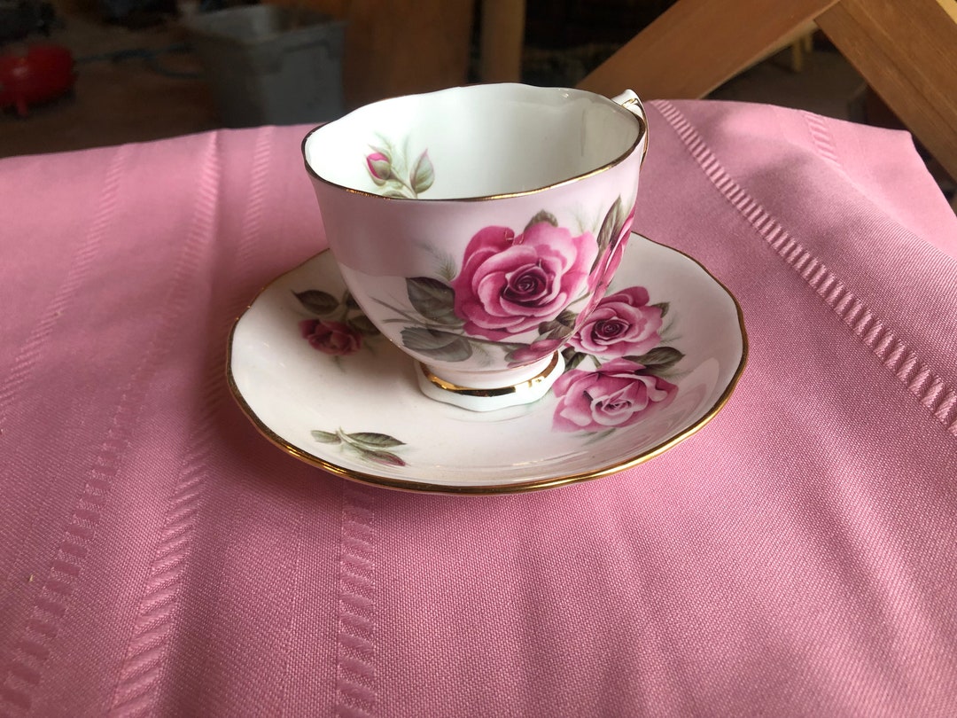 Rose Ridgeway England Made in England Ridgeway Potteries Bone China Tea Cup and Saucer Set ...